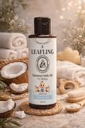 Leafling Coconut Milk Oil for Baby – 100% Pure Baby Massage Oil (100 ml)